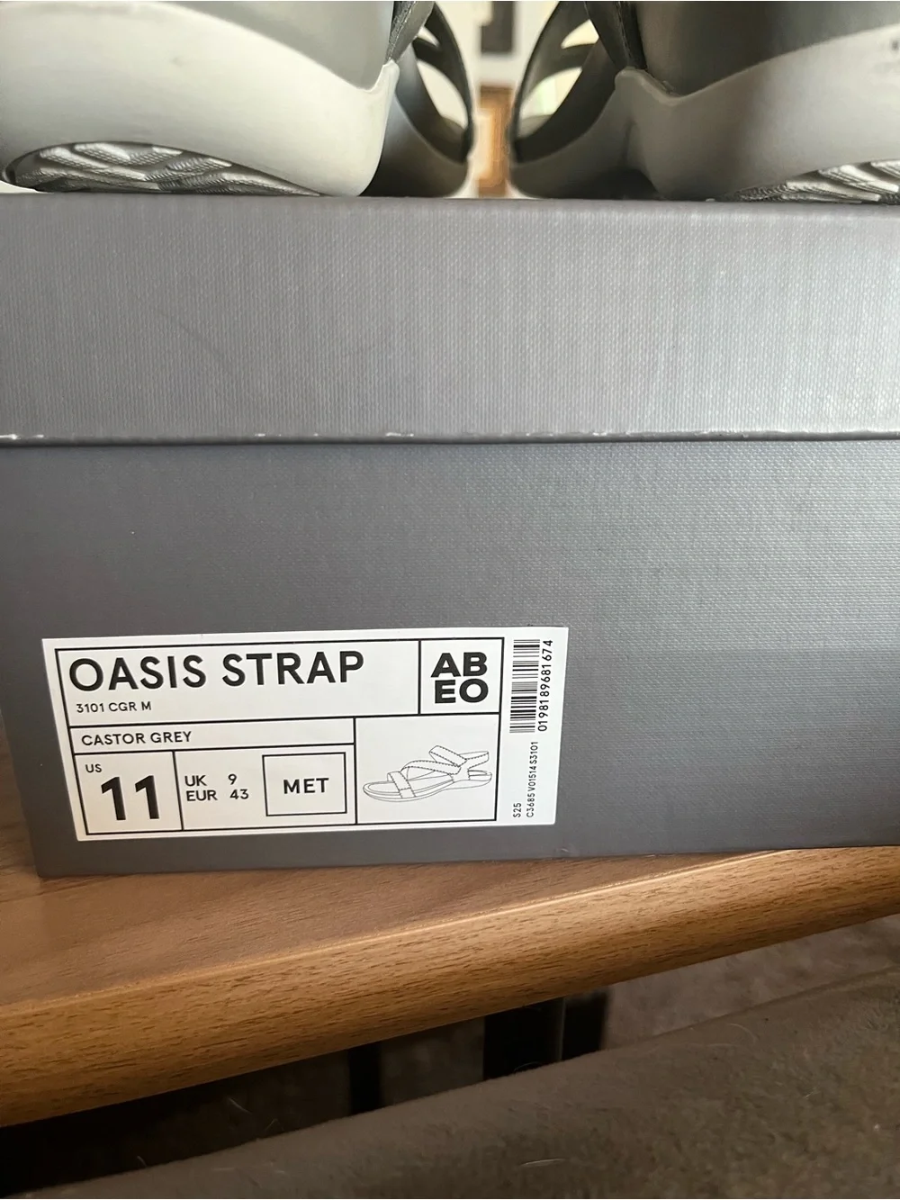 Abeo Oasis Grey Strappy Sport Sandals